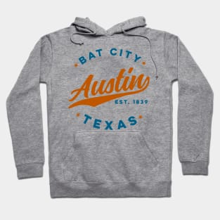 Vintage Austin Bat City Texas USA Hoodie